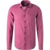 OLYMP Casual Level Five Body Fit 3210/14/35 Hemd, Reines Leinen, Fuchsia, Rot