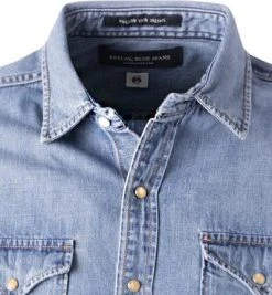 Replay Hemd M4860B.000.26C A/009 Jeanshemd, Baumwolle, Blau -hemdenverkauf 384387 norm2