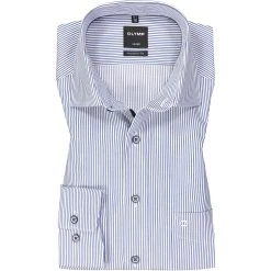 OLYMP Luxor Modern Fit 1280/14/18 Hemd, Baumwolle, Marineblau gestreift, Marine