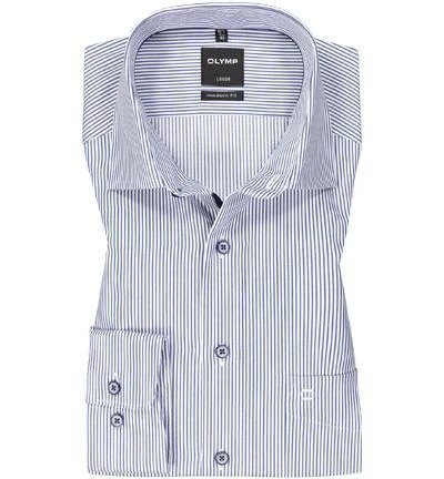 OLYMP Luxor Modern Fit 1280/14/18 Hemd, Baumwolle, Marineblau gestreift, Marine 2 OLYMP Luxor Modern Fit 1280/14/18 Hemd, Baumwolle, Marineblau gestreift, Marine – Bild 2