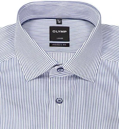 OLYMP Luxor Modern Fit 1280/14/18 Hemd, Baumwolle, Marineblau gestreift, Marine 3 OLYMP Luxor Modern Fit 1280/14/18 Hemd, Baumwolle, Marineblau gestreift, Marine – Bild 3