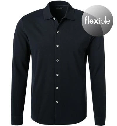 Marc O'Polo Hemd M21 2047 55024/898 Jersey-Piqué, Navy 2 Marc O'Polo Hemd M21 2047 55024/898 Jersey-Piqué, Navy – Bild 2