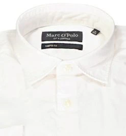 Marc O'Polo Hemd 221 7206 42388/100 Shaped Fit, Bio Baumwolle, Weiß -hemdenverkauf 384507 norm2