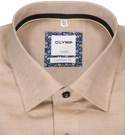OLYMP Luxor Comfort Fit 1024/14/28 Hemd, Baumwolle, Braun 3 OLYMP Luxor Comfort Fit 1024/14/28 Hemd, Baumwolle, Braun – Bild 3