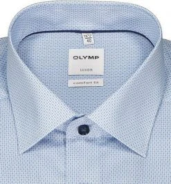 OLYMP Luxor Comfort Fit 1048/14/11 Hemd, Baumwolle, Blau gemustert, Bleu -hemdenverkauf 384518 norm2