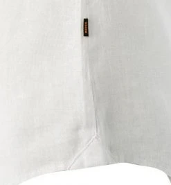 BOSS Hemd Rash 50467417/100 Kurzarmhemd, Regular Fit, Reines Leinen, Weiß -hemdenverkauf 384636 norm3