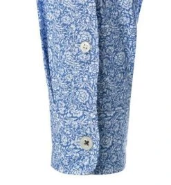 FIL NOIR Hemd Roma 70354/67 Shaped Fit, Popeline CO2-Neutral, Blau-weiß gemustert, Blau -hemdenverkauf 384710 norm4