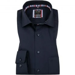 OLYMP Luxor Modern Fit 1334/14/08 Hemd, Baumwolle, Dunkelblau, Kobalt