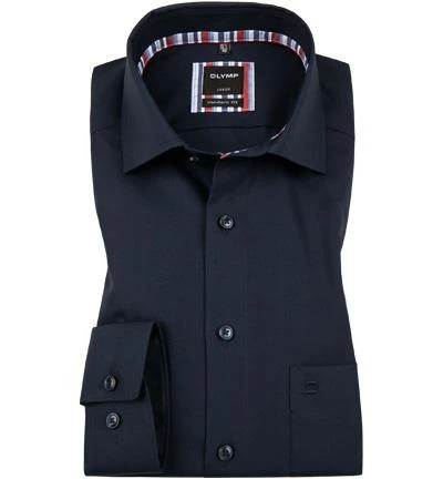 OLYMP Luxor Modern Fit 1334/14/08 Hemd, Baumwolle, Dunkelblau, Kobalt 2 OLYMP Luxor Modern Fit 1334/14/08 Hemd, Baumwolle, Dunkelblau, Kobalt – Bild 2