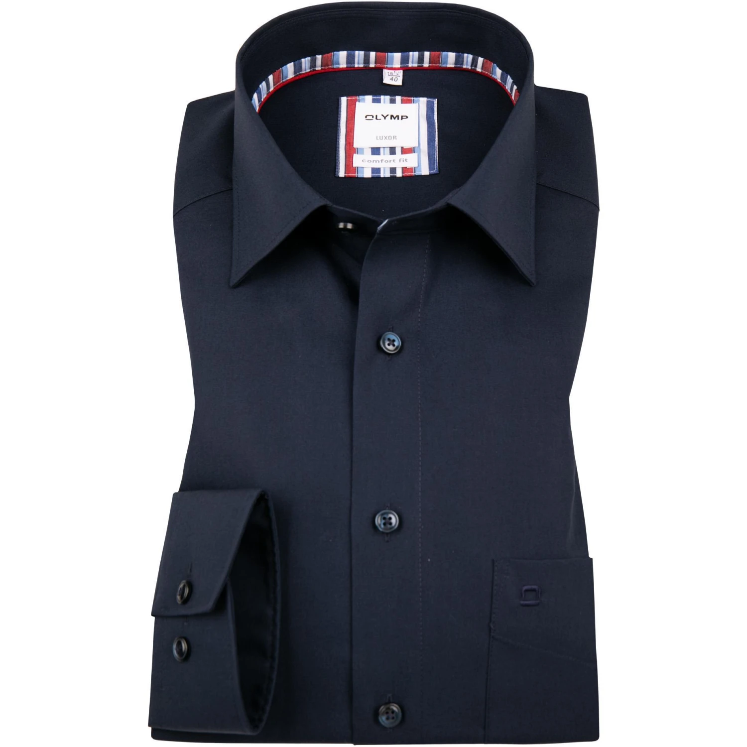 OLYMP Luxor Comfort Fit 1134/14/08 Hemd, Baumwolle, Dunkelblau, Kobalt 1 OLYMP Luxor Comfort Fit 1134/14/08 Hemd, Baumwolle, Dunkelblau, Kobalt