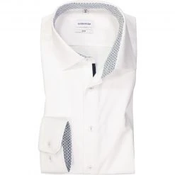 Seidensticker Hemd 653480/01 Slim Fit, Baumwolle, Weiß