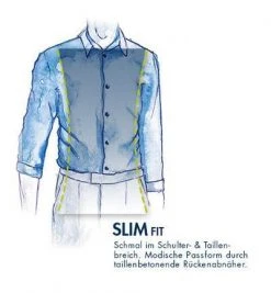 Seidensticker Hemd 653480/01 Slim Fit, Baumwolle, Weiß -hemdenverkauf 384897 norm3