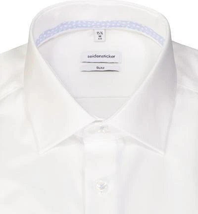 Seidensticker Hemd 653760/01 Slim Fit, Baumwolle, Weiß 3 Seidensticker Hemd 653760/01 Slim Fit, Baumwolle, Weiß – Bild 3