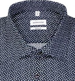 Seidensticker Hemd 153460/19 Regular Fit, Baumwolle, Dunkelblau-weiß gemustert, Dunkelblau 6 Seidensticker Hemd 153460/19 Regular Fit, Baumwolle, Dunkelblau-weiß gemustert, Dunkelblau -hemdenverkauf 384905 norm2