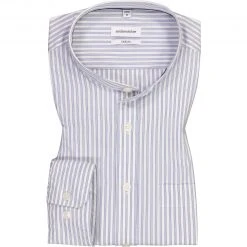 Seidensticker Hemd 153120/13 Baumwolle, Blau-weiß gestreift, Blau-weiß