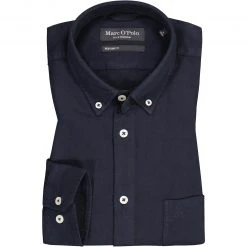 Marc O'Polo Hemd M21 7242 42414/898 Regular Fit, Baumwolle, Navy