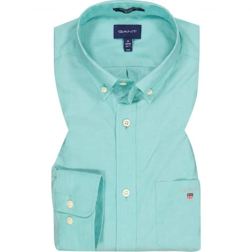 Gant Hemd B.D. 3046400/347 Regular Fit, Popeline, Seegrün 3 Gant Hemd B.D. 3046400/347 Regular Fit, Popeline, Seegrün -hemdenverkauf 385223 master