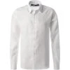 KARL LAGERFELD Hemd 605000/60/521667/10 Reines Leinen, Weiß