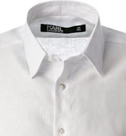 KARL LAGERFELD Hemd 605000/60/521667/10 Reines Leinen, Weiß -hemdenverkauf 385230 norm2