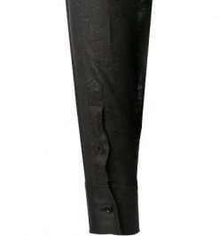 KARL LAGERFELD Hemd 605000/60/521667/990 Reines Leinen, Schwarz -hemdenverkauf 385233 norm3