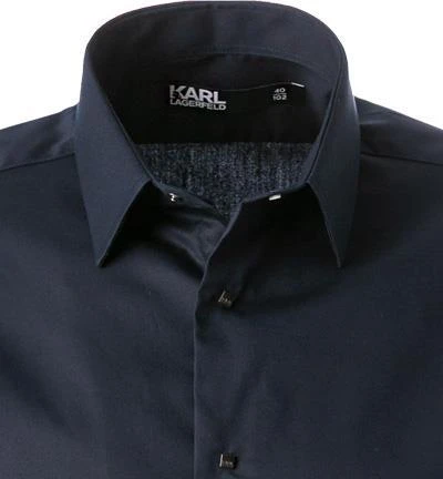 KARL LAGERFELD Hemd 605500/61/521699/690 Kurzarmhemd, Baumwolle, Nachtblau 3 KARL LAGERFELD Hemd 605500/61/521699/690 Kurzarmhemd, Baumwolle, Nachtblau – Bild 3