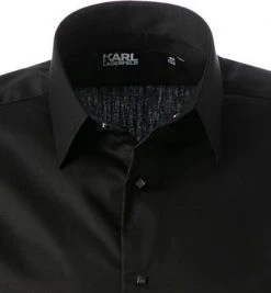 KARL LAGERFELD Hemd 605500/61/521699/990 Kurzarmhemd, Baumwolle, Schwarz -hemdenverkauf 385236 norm2