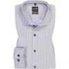OLYMP Level Five Body Fit 2082/14/28 Hemd, Baumwolle, Blau-braun gemustert, Blau-braun