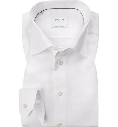 ETON Contemporary Fit EL 3000/79313/00 Hemd, Baumwolle, Extra langer Arm, Weiß, Weiss 1 ETON Contemporary Fit EL 3000/79313/00 Hemd, Baumwolle, Extra langer Arm, Weiß, Weiss