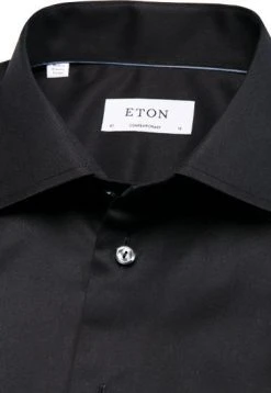ETON Contemporary Fit 3000/79311/18 Hemd, Twill, Schwarz 5 ETON Contemporary Fit 3000/79311/18 Hemd, Twill, Schwarz -hemdenverkauf 42961 norm3