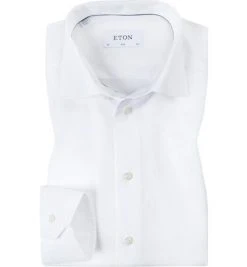 ETON Slim Fit Kent 3100/79511/00 Hemd, Twill, Weiß