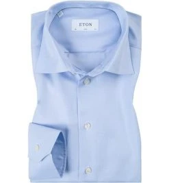ETON Slim Fit Kent 3100/79511/22 Hemd, Twill, Hellblau