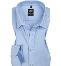 OLYMP Hemd Level Five Body Fit 6090/64/10 Popeline, Hellblau, Helllau -hemdenverkauf 71611 norm