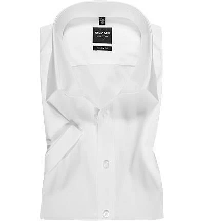 OLYMP Hemd Level Five Body Fit 6090/12/00 Kurzarmhemd, Popeline, Weiß 1 OLYMP Hemd Level Five Body Fit 6090/12/00 Kurzarmhemd, Popeline, Weiß
