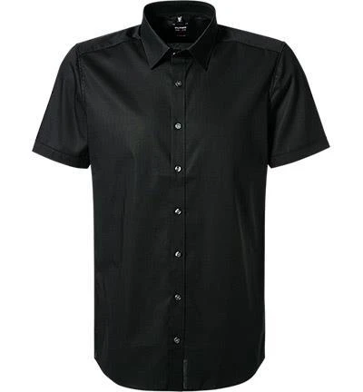 OLYMP Hemd Level Five Body Fit 6090/12/68 Kurzarmhemd, Popeline, Schwarz 1 OLYMP Hemd Level Five Body Fit 6090/12/68 Kurzarmhemd, Popeline, Schwarz