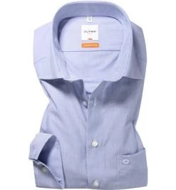 OLYMP Hemd Luxor Modern Fit 0324/64/15 Popeline, Sky meliert, Blau