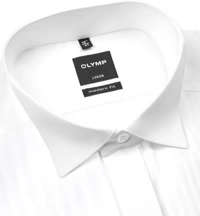 OLYMP Hemd Luxor Modern Fit 0399/65/00 Baumwolle, Weiß 2 OLYMP Hemd Luxor Modern Fit 0399/65/00 Baumwolle, Weiß – Bild 2
