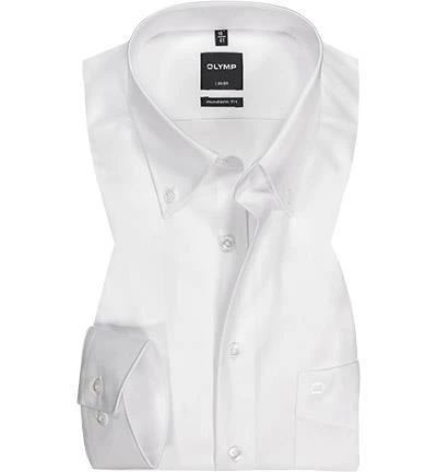 OLYMP Hemd Luxor Modern Fit 0303/64/00 Popeline, Weiß 1 OLYMP Hemd Luxor Modern Fit 0303/64/00 Popeline, Weiß