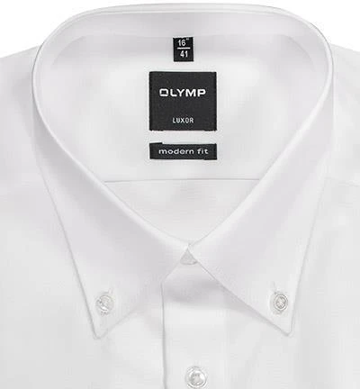OLYMP Hemd Luxor Modern Fit 0303/64/00 Popeline, Weiß 2 OLYMP Hemd Luxor Modern Fit 0303/64/00 Popeline, Weiß – Bild 2