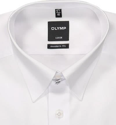 OLYMP Hemd Luxor Modern Fit 0309/64/00 Popeline, Weiß 2 OLYMP Hemd Luxor Modern Fit 0309/64/00 Popeline, Weiß – Bild 2