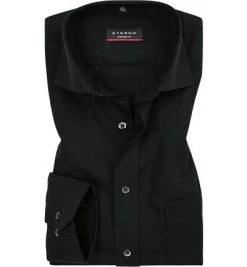 ETERNA modern fit Kent schwarz 1100/X187/39 Hemd, Popeline