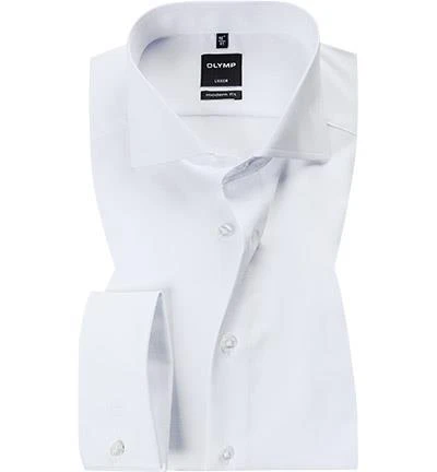 OLYMP Hemd Luxor Modern Fit 0333/65/00 Popeline, Weiß 1 OLYMP Hemd Luxor Modern Fit 0333/65/00 Popeline, Weiß