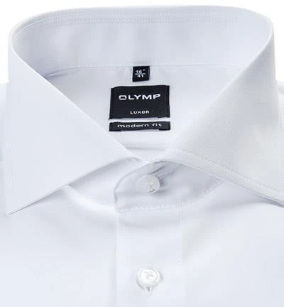 OLYMP Hemd Luxor Modern Fit 0333/65/00 Popeline, Weiß 2 OLYMP Hemd Luxor Modern Fit 0333/65/00 Popeline, Weiß – Bild 2