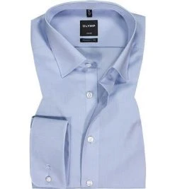 OLYMP Hemd Luxor Modern Fit 1811/65/11 Chambray, Hellblau, Bleu