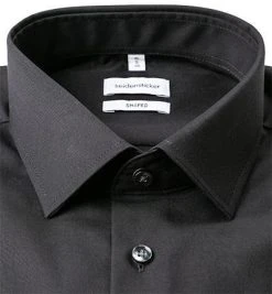 Seidensticker Hemd 021000/84 Shaped Fit, Popeline, Schwarz -hemdenverkauf 85261 norm2