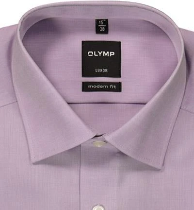 OLYMP Hemd Luxor Modern Fit 0304/64/71 Chambray, Flieder, Altrose 2 OLYMP Hemd Luxor Modern Fit 0304/64/71 Chambray, Flieder, Altrose – Bild 2