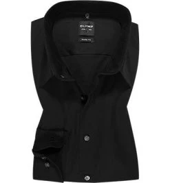 OLYMP Hemd Level Five Body Fit 7060/64/68 Popeline, Schwarz