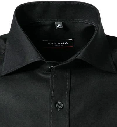 ETERNA modern fit 1/2 Arm Kent 1100/C187/39 Kurzarmhemd, Popeline, Schwarz 2 ETERNA modern fit 1/2 Arm Kent 1100/C187/39 Kurzarmhemd, Popeline, Schwarz – Bild 2