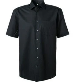 Seidensticker Hemd 001001/84 Kurzarmhemd, Modern Fit, Chambray, Schwarz -hemdenverkauf 89534 norm