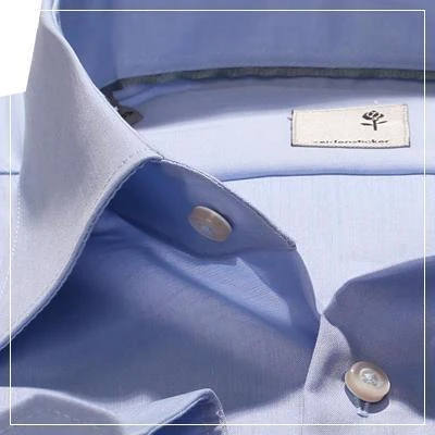Seidensticker Tailored Kent 022000/15 Hemd, Tailored Fit, Chambray, Hellblau 1 Seidensticker Tailored Kent 022000/15 Hemd, Tailored Fit, Chambray, Hellblau