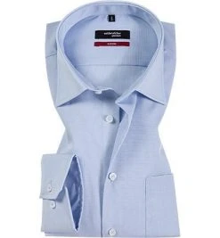 Seidensticker Modern Kent 003100/11 Hemd, Modern Fit, Baumwolle, Hellblau, Blau uni -hemdenverkauf 90119 norm